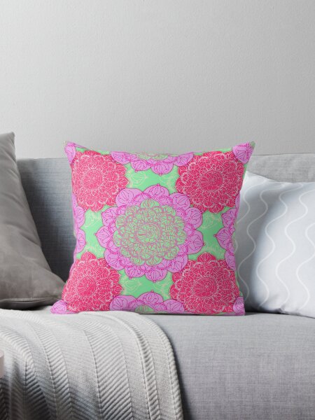 Item preview, Mint, Magenta & Radiant Orchid Mandala Pattern designed and sold by Perrin Le Feuvre.