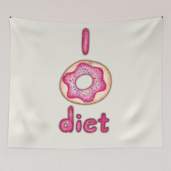 Item preview, I Donut Diet - cute food illustration designed and sold by Perrin Le Feuvre.
