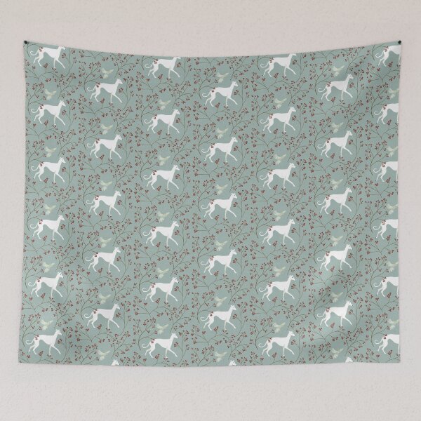 Item preview, A greyhound and his bird friend designed and sold by lobitos.