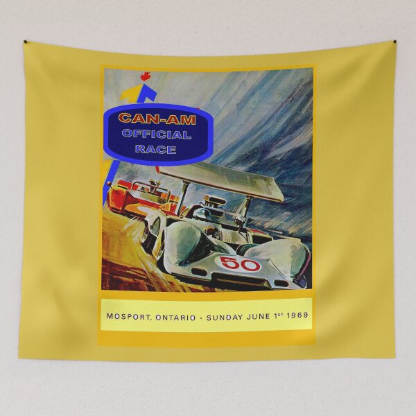 Item preview, CAN-AM : Vintage 1969 Auto Racing Advertising Print designed and sold by posterbobs.