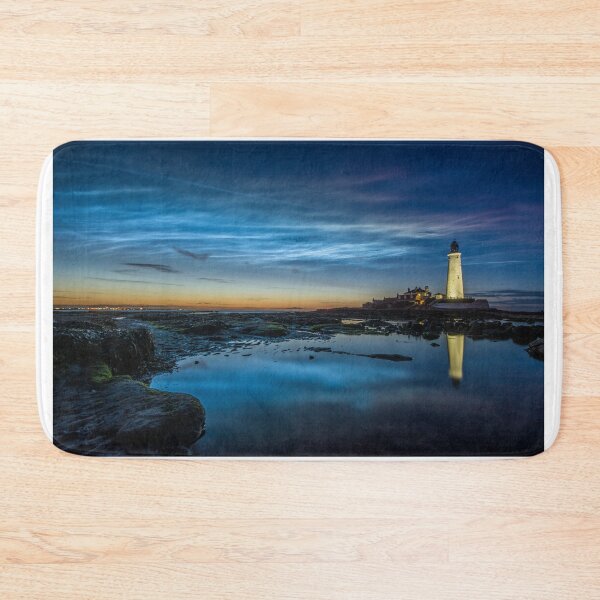Item preview, Noctilucent clouds at st marys lighthouse designed and sold by tynesidephotos.