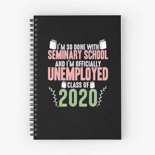 Item preview, I'm So Done With Seminary School and Officially Unemployed designed and sold by EdifyEra.