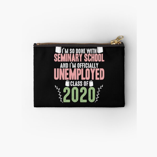 Item preview, I'm So Done With Seminary School and Officially Unemployed designed and sold by EdifyEra.