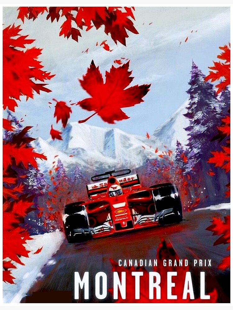 CANADIAN GRAND PRIX : Vintage Montreal Auto Racing Advertising Print by posterbobs
