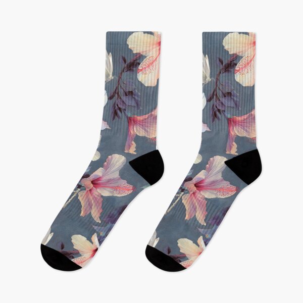 Item preview, Butterflies and Hibiscus Flowers - a painted pattern designed and sold by micklyn.