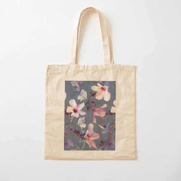 Canvas Shopping Tote Bag Flowers and Bird Vintage Look G Botanical /& Blossom Beach for Women