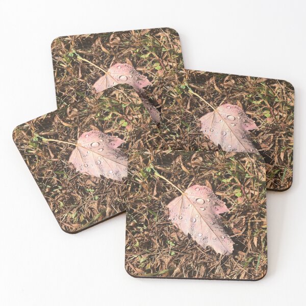 Item preview, Leaf and Rain Droplets designed and sold by TravellingAlle.