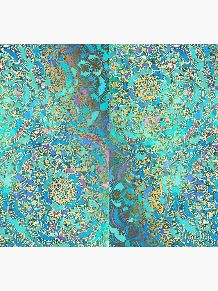 Sapphire & Jade Stained Glass Mandalas by micklyn