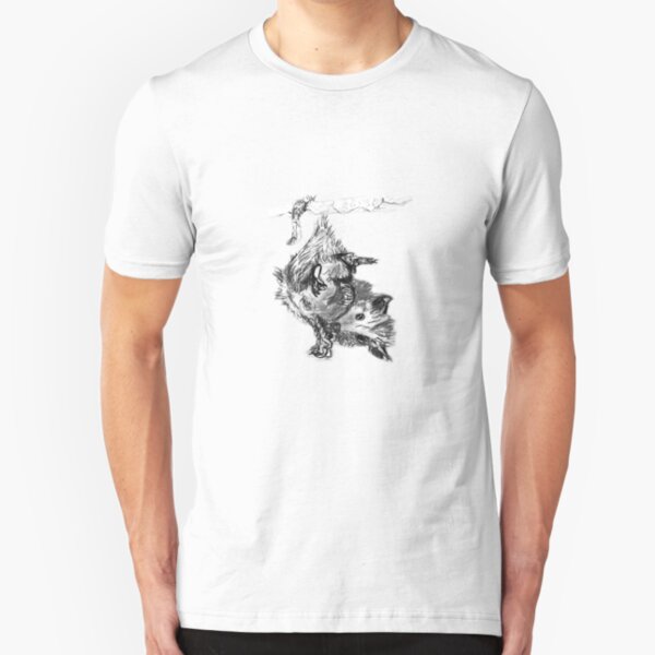Sketchbook Opossum T Slim Fit T-Shirt
