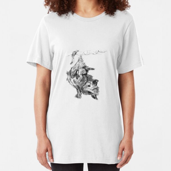 Sketchbook Opossum T Slim Fit T-Shirt