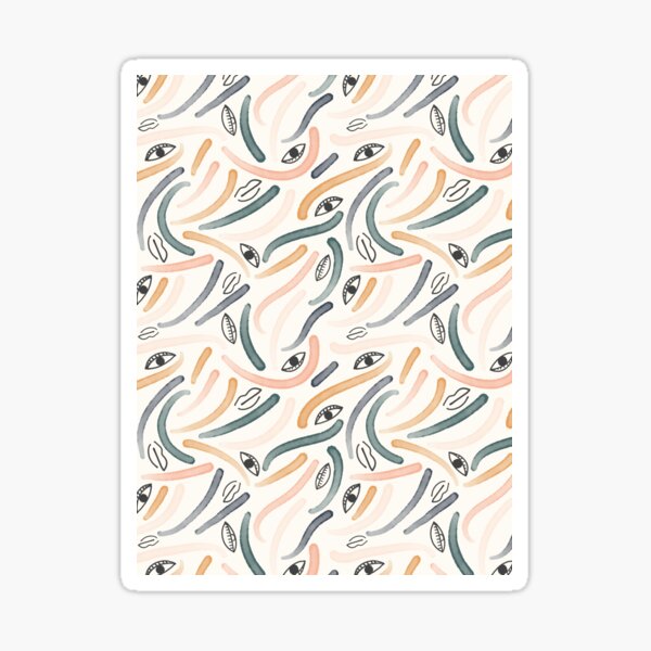 Makeup Swatches Pattern #redbubble Sticker