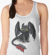 Toothless, Night Fury Inspired Dragon. Women's Tank Top
