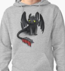 Toothless, Night Fury Inspired Dragon. Pullover Hoodie