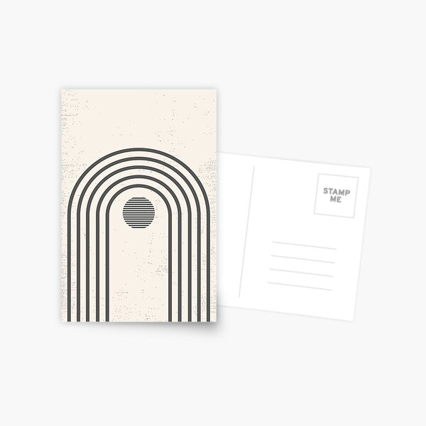Modern Abstract Rainbow Postcard
