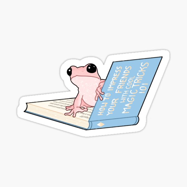shy frog Sticker