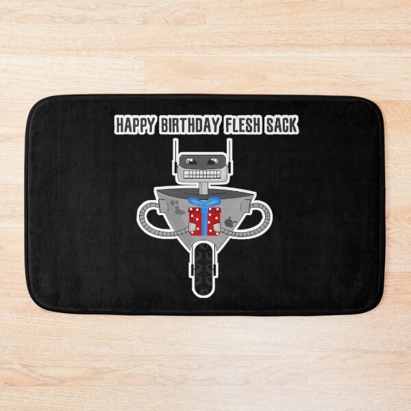 Item preview, Happy birthday flesh sack - funny robot designed and sold by Kam-designs.