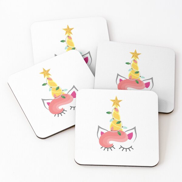 Item preview, Christmas Unicorn with Christmas Lights designed and sold by 1x1PixelCorp.