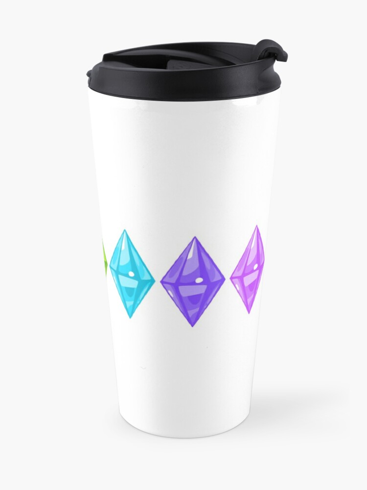 Plumbob Rainbow Travel Coffee Mug For Sale By Quantumplumbob Redbubble