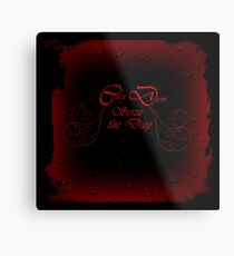 Carpe Diem-Phantasie Schriftzug Metalldruck
