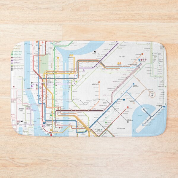 Item preview, New York City subway map designed and sold by Jug Cerovic.