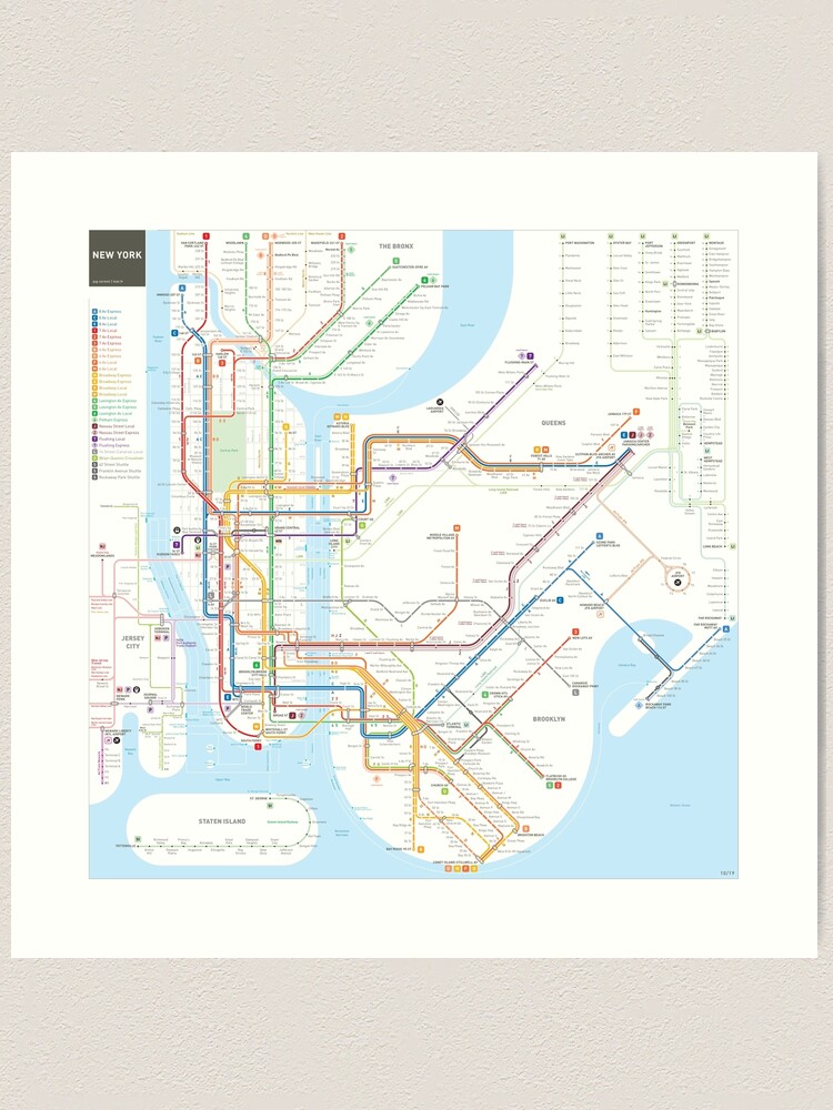 New York City subway map