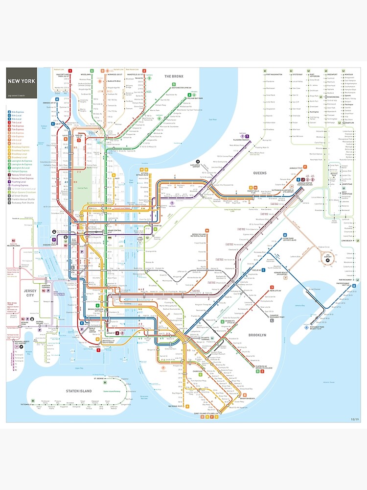 Large Detailed New York City Subway Map - Vrogue