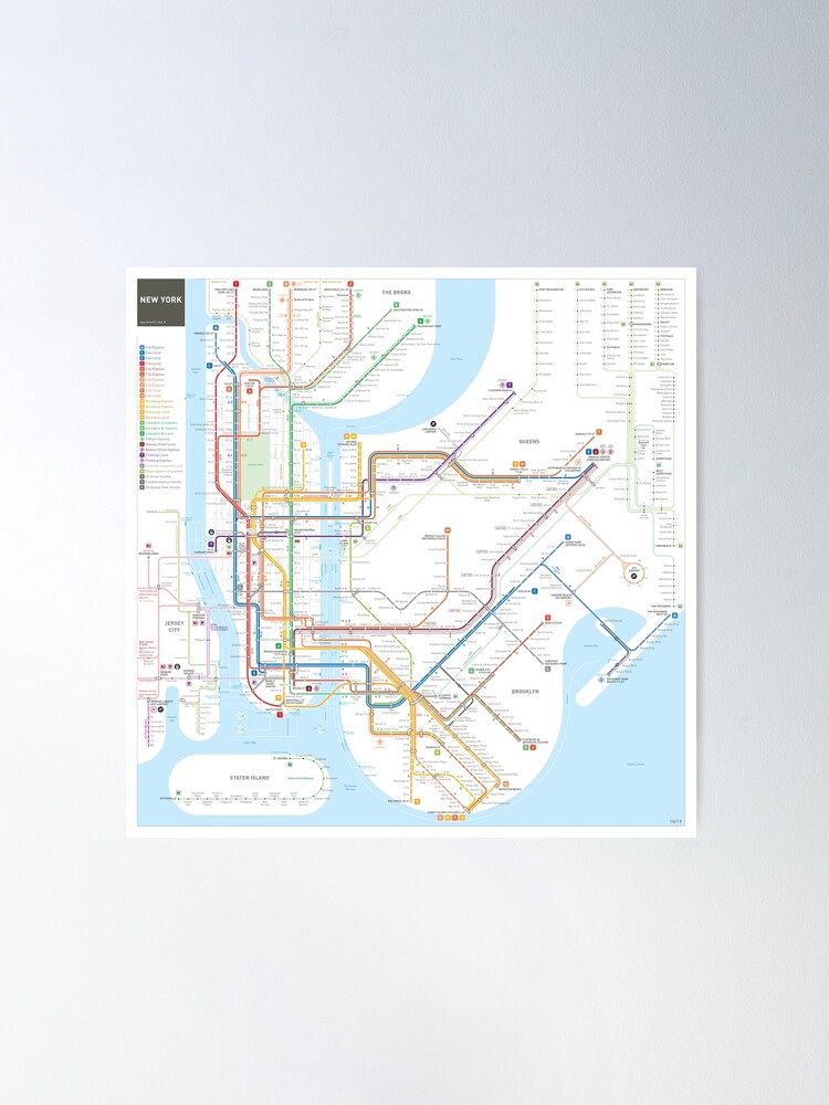 絵画 DART SUBWAY MAP POSTER Amazon.com: Laminated NYC Subway Map Poster New York City