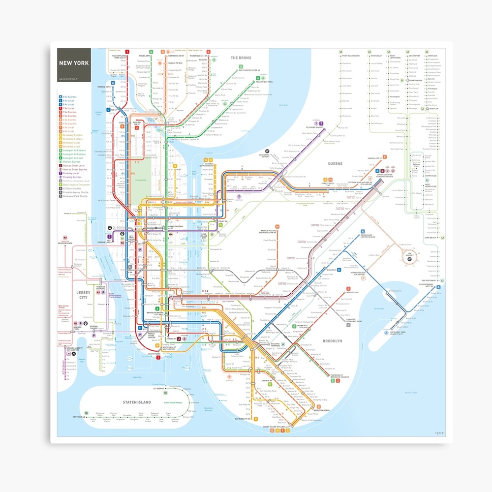 New York City subway map new-york-city-subway-map-poster-for-sale-by-jug-cerovic-redbubble