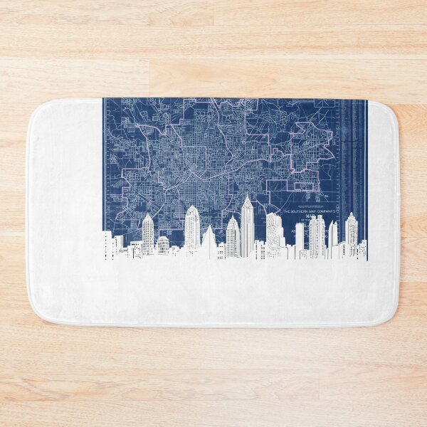 Item preview, atlanta skyline designed and sold by BekimART.