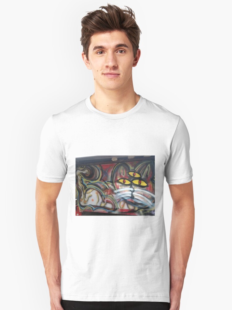 Alternate view of 3rd eye kitty Slim Fit T-Shirt