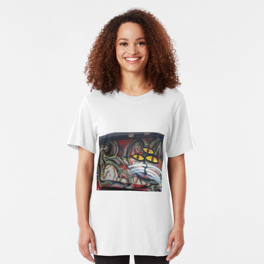 3rd eye kitty Slim Fit T-Shirt