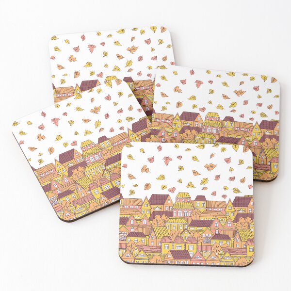 Item preview, Village in autumn designed and sold by OtterFactory.