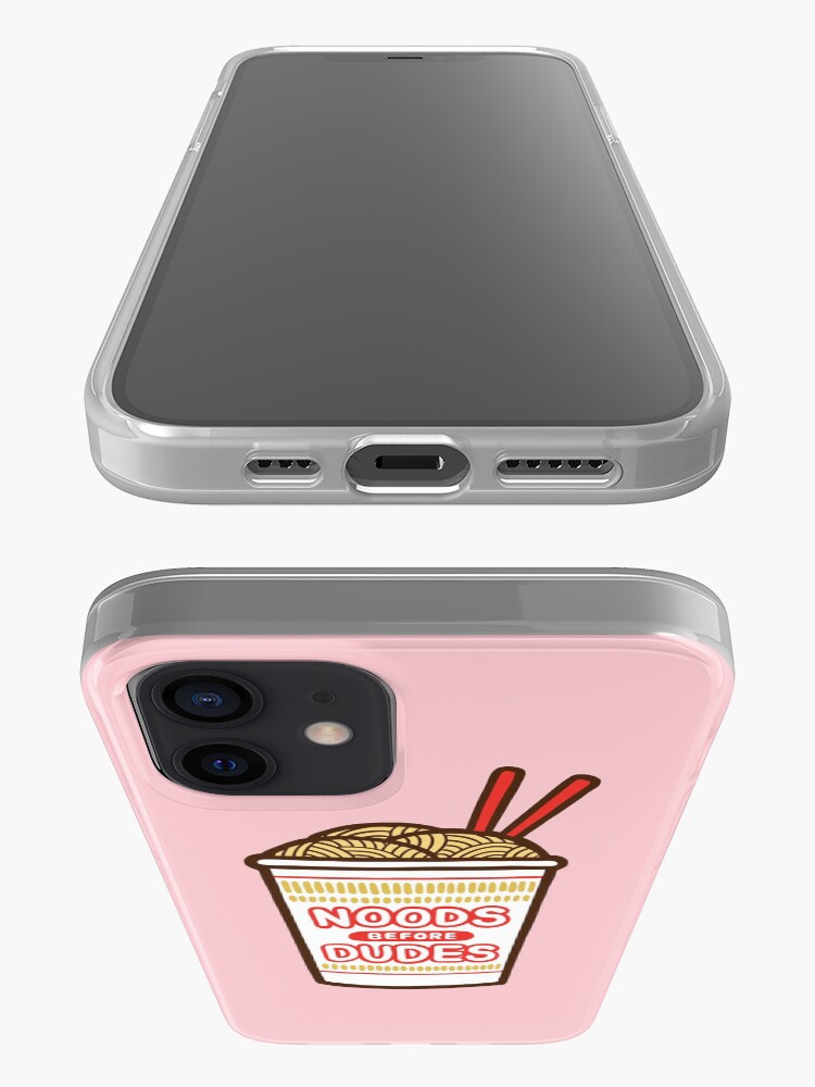 Alternate view of Noods Before Dudes in pink iPhone Case & Cover
