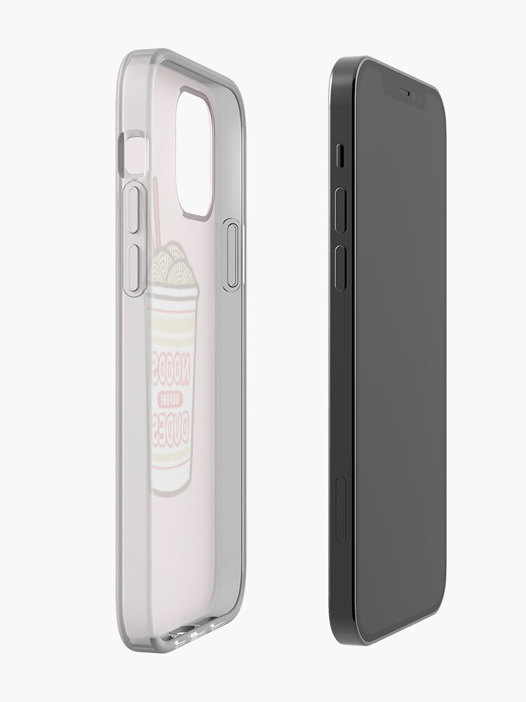 Alternate view of Noods Before Dudes in pink iPhone Case & Cover