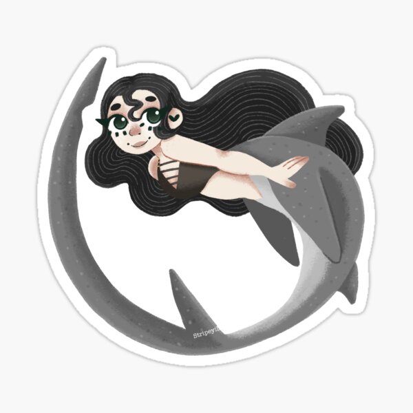 Shark Mermaid Sticker