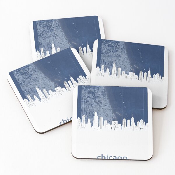 Item preview, chicago skyline designed and sold by BekimART.