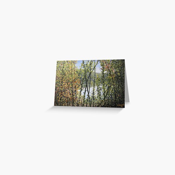 Glimpse of the River (c) Ian Ridpath 2010 Greeting Card