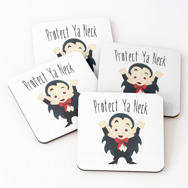 Item preview, Protect Ya Neck Vampire Fangs Blood Halloween  design designed and sold by Leslie Smith.