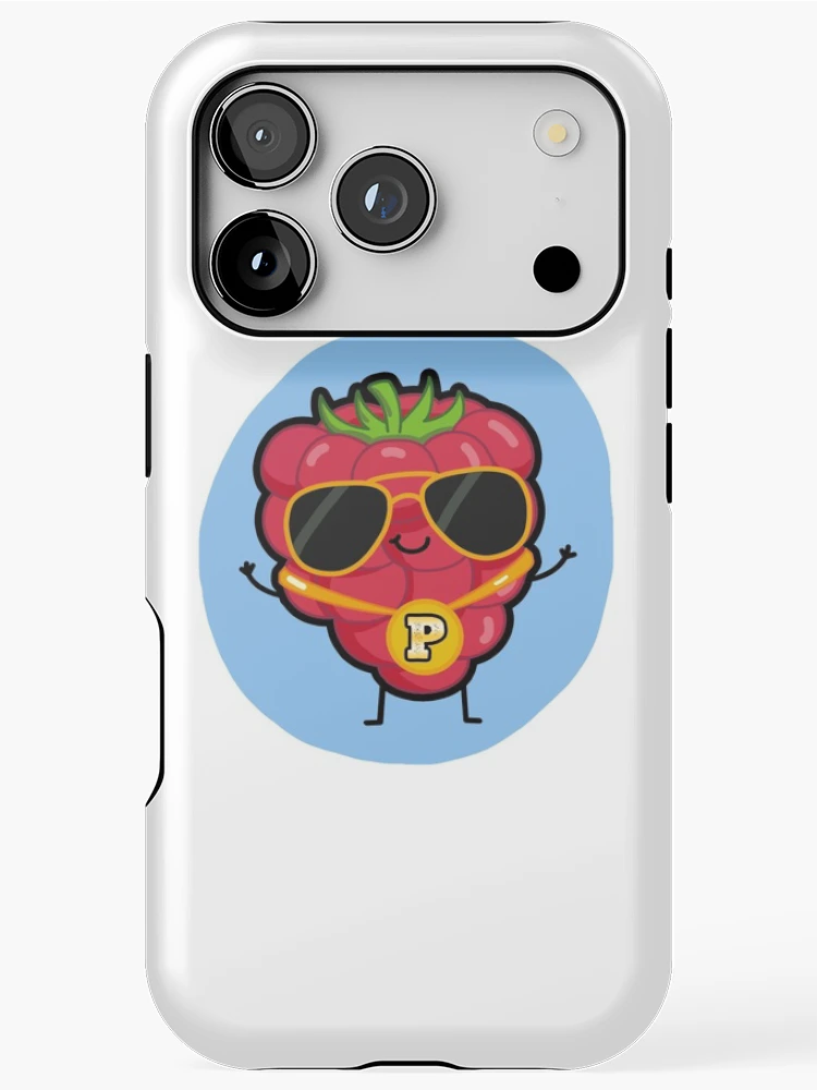 Thumbnail 1 of 4, iPhone Case, Alphabet Letter P Raspberry Rapper designed and sold by kidsmonogram.