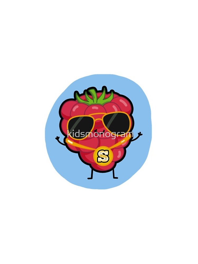 Thumbnail 4 of 4, iPhone Case, Alphabet Letter S Raspberry Rapper designed and sold by kidsmonogram.