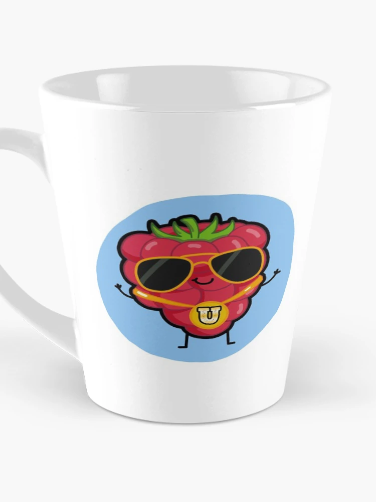 Thumbnail 3 of 4, Coffee Mug, Alphabet Letter U Raspberry Rapper designed and sold by kidsmonogram.