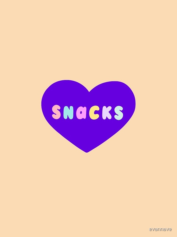 Thumbnail 4 of 4, iPhone Case, Snacks Retro Lettering designed and sold by evannave.