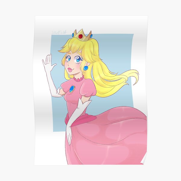 Princess Peach Posters Redbubble 