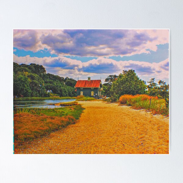 Item preview, Cottage on the Water designed and sold by michaelsauerart.