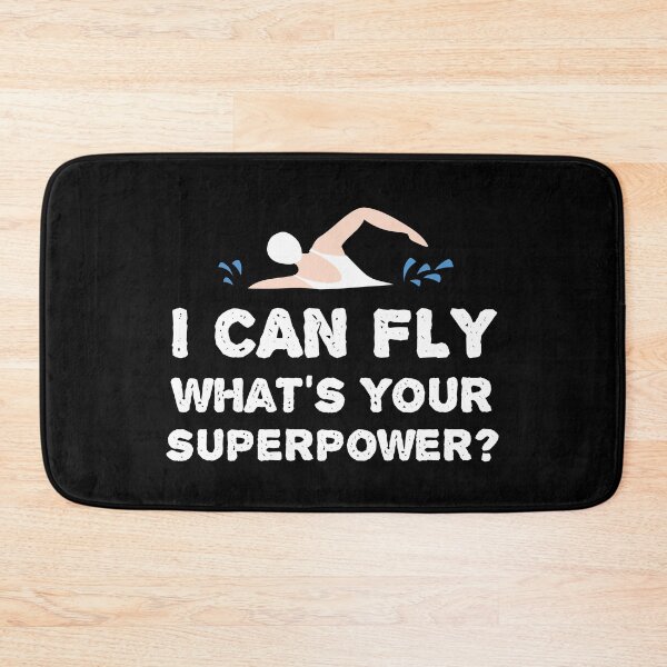 Item preview, I Can Fly What Is Your Super Power? Swimmer Pool designed and sold by MooonTees.