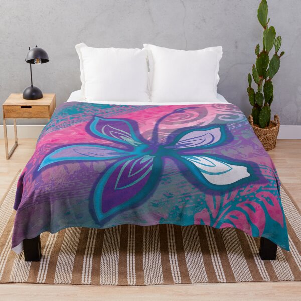 Item preview, Polynesian Tribal Hibiscus Abstract designed and sold by sunnthreads.