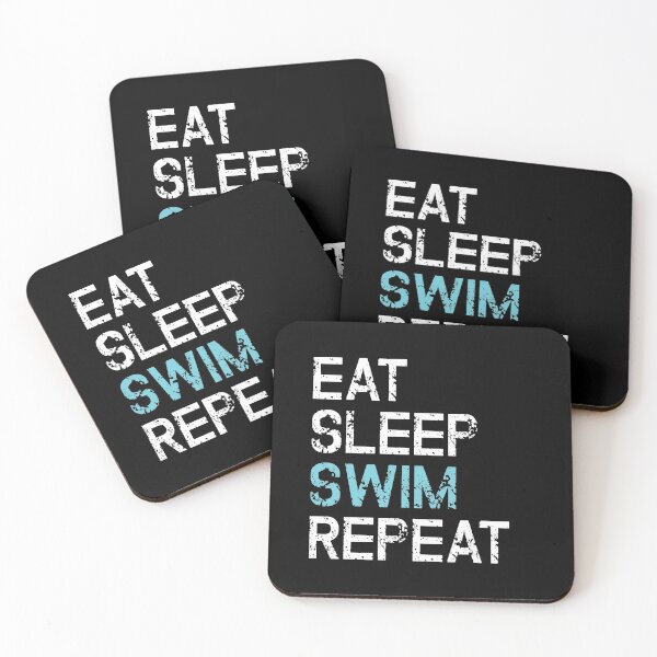 Item preview, Eat Sleep Swim Repeat Swimmer Water Sports Fitness designed and sold by MooonTees.