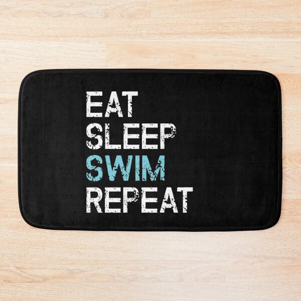 Item preview, Eat Sleep Swim Repeat Swimmer Water Sports Fitness designed and sold by MooonTees.