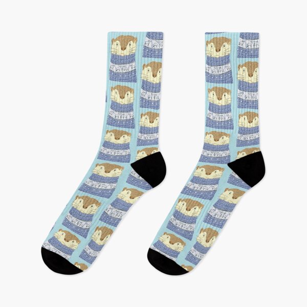 Item preview, Otter in a Christmas Jumper designed and sold by shiro.