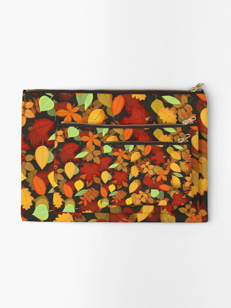 Thumbnail 2 of 4, Zipper Pouch, Fall Pattern designed and sold by slcskunk.